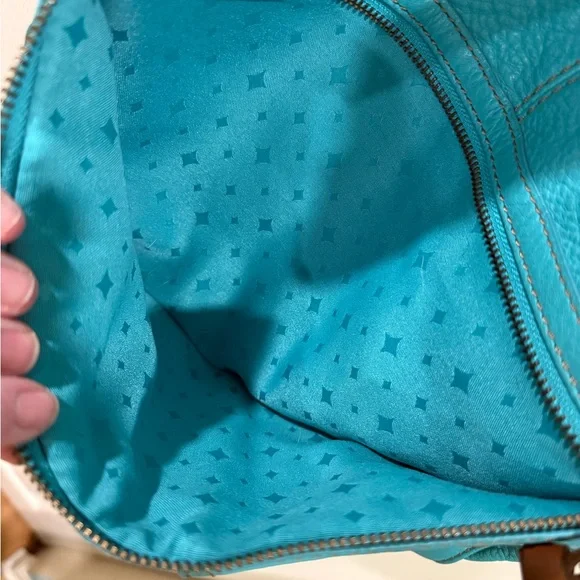 Yellow and Blue FOSSIL pebbleleather Women's Shoulder/Crossbody Bags (set of 2) - Picture 14 of 16